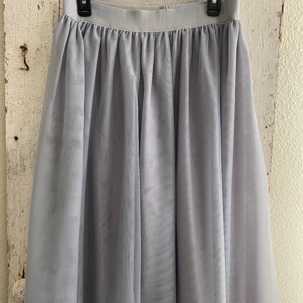 Agnes & Dora Gray Tulle Skirt